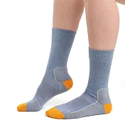 【紐西蘭Icebreaker 】女 中筒薄毛圈健行襪(+)- S 水藍/澄橘