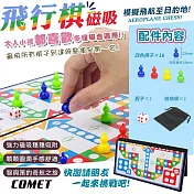 【COMET】磁性飛行棋(旅遊磁吸飛行棋 飛行跳棋 飛航棋 益智桌遊 磁石 摺疊棋盤/QJ707)