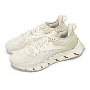 Reebok 慢跑鞋 Zig Kinetica 3 男鞋 米白 尼龍 緩衝 支撐 運動鞋 100034217 26cm BEIGE