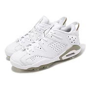 Nike 高爾夫球鞋 Jordan Retro 6 Golf 男鞋 白 卡其 6代 鞋釘 休閒鞋 DV1376-100