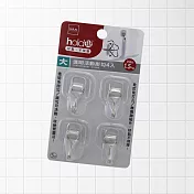 hold掛/透明活動無痕掛勾-大-4入x4組