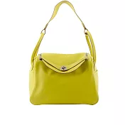 HERMES 銀釦 SWIFT皮 Lindy 30cm 展示品 (黃色)