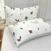 義大利La Belle《森林百匯》眠綿冰涼感信封枕套--2入