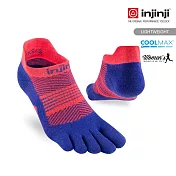 injinji 女 Run輕量吸排五趾隱形襪FX M-L 天堂紅