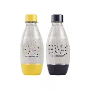 Sodastream 水滴型專用水瓶 500ML 2入(手繪圓點)