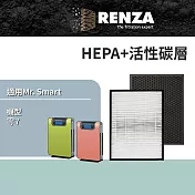 適用 Mr. Smart 聰明先生 零.7 雙頻雙核心空氣清淨機 HEPA+活性碳濾網 MRSMART