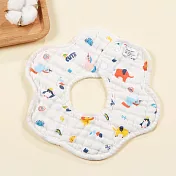 oceanbaby花瓣八層紗寶寶圍兜 -可愛獨角獸26x26cm