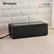 【日本inomata】日本製延長線收納盒/插座整理盒- 黑