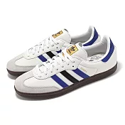 adidas 休閒鞋 Samba OG 男鞋 女鞋 白 藍 復古 德訓鞋 情侶鞋 愛迪達 ID1381