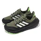 adidas 慢跑鞋 Ultraboost Light C.Dry 男鞋 黑 綠 防潑水 緩衝 運動鞋 愛迪達 IF6530 26cm BLACK/GREEN