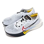 Nike 競速跑鞋 ZoomX Vaporfly Next% 3 男鞋 水藍 輕量 回彈 碳板 運動鞋 HJ9079-100 26cm WHITE/RED