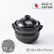 【日本利行】日本製二合雙蓋炊飯鍋/陶鍋-小森林款
