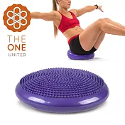 【The One】按摩顆粒瑜珈平衡盤/平衡氣墊(附打氣筒)(三色任選) 紫色