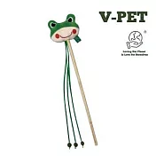 【貓咪發聲玩具】貓薄荷球逗貓棒- V-PET（貓） 大眼青蛙