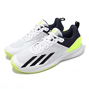 adidas 網球鞋 Courtflash Speed 男鞋 灰 黑 綠 穩定 透氣 運動鞋 愛迪達 IG9539