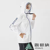 【ATUNAS 歐都納】女款防風防水罩顧自己防護外套A6GA2136W- S 白