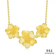 【點睛品】嫣然綻放 黃金項鍊_計價黃金