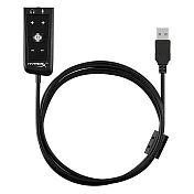 美國HyperX電競DSP音訊卡降噪USB外接音效卡HXS-HSDG1(7.1環繞立體音效卡;適TRRS 3.5mm耳麥即麥克風耳機)適Cloud II耳機.PS5.PS4