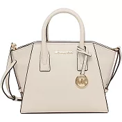 MICHAEL KORS 素面皮革造型兩用包-米白