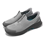 Skechers 懶人鞋 Go Walk 7-Easy On Evolution Slip-Ins 男鞋 灰 健走鞋 216553GYCC