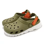 Crocs 洞洞鞋 Duet Max II Clog 男鞋 蘆薈綠 蝸輪克駱格 魔鬼氈 卡駱馳 2087763UA