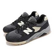 New Balance 休閒鞋 580 男鞋 女鞋 幻黑 砂岩 緩衝 拼接 麂皮 情侶鞋 NB MT580ESC-D