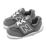 New Balance 休閒鞋 New-B First 小童 寬楦 灰白 小朋友 嬰兒鞋 學步鞋 魔鬼氈 NB NW1STGR-W