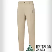 【ATUNAS 歐都納】男款彈性休閒長褲A8PAEE03M*- XL 卡其