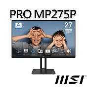 msi微星 PRO MP275P 27型 美型螢幕(27型/FHD/HDMI/IPS/喇叭)