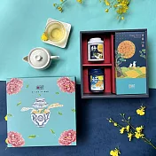 C1【無藏】中秋公益祝福綜合茶食禮【靜好】-精美方盒組 (2茶+1千層棒)