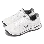 Skechers 高爾夫球鞋 Go Golf Arch Fit-Balance 女鞋 白 灰 防潑水 抓地 運動鞋 123006WHT