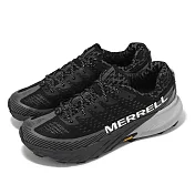 Merrell 越野跑鞋 Agility Peak 5 男鞋 黑 灰 抓地 橡膠大底 回彈 運動鞋 ML067759