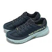 Merrell 越野跑鞋 Agility Peak 5 男鞋 藍 綠 抓地 橡膠大底 回彈 運動鞋 ML068195