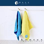 【日本愛媛 KONTEX】SOF 今治水玉點點無撚紗質柔膚方巾 (水藍) | 鈴木太太公司貨