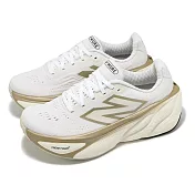 New Balance 慢跑鞋 Fresh Foam X More V5 D 女鞋 寬楦 白 米白 厚底 運動鞋 NB WMORLW5-D