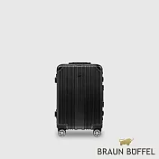 【BRAUN BUFFEL 德國小金牛】台灣總代理 伊斯瑪 20吋行李箱-黑色/BFL01-81-BK