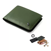 Bellroy Hide & Seek Hi 系列真皮橫式零錢短夾 - 騎兵綠