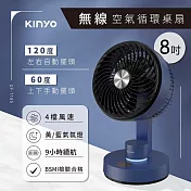 KINYO 8吋無線空氣循環桌扇 UF-7185