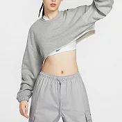 NIKE AS W NSW DANCE OS SHRUG 女長袖上衣-灰-FV7510063 XL 灰色