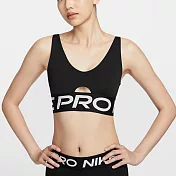 NIKE AS W NP INDY PLUNGE BRA BOLD 女運動內衣-黑-HF7325010 L 黑色