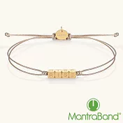 MANTRABAND 美國悄悄話 金色RISE幸運繩手鍊 小麥色手鍊