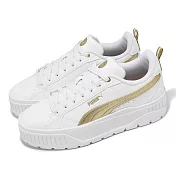 Puma 休閒鞋 Karmen II Metallic Dream 女鞋 白 金 厚底 增高 小白鞋 39889201