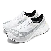 Saucony 競速跑鞋 Endorphin Pro 4 男鞋 白 灰 雙密度中底 碳板 回彈 運動鞋 索康尼 S20939201