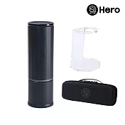 【Hero】攜帶型電動兩用義式萃取膠囊咖啡機全配組(包含義萃便攜包+義萃便攜支架) -黑色