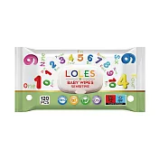 LOLE’S 無酒精溫和潔膚濕紙巾-有蓋120片 (數字派對)-代理商公司貨