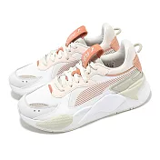 Puma 休閒鞋 RS-X Soft Wns 女鞋 粉白 麂皮 拼接 復古 緩衝 39377206 24cm WHITE/DEEVA PEACH