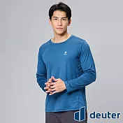 【deuter 德國】男款長袖吸濕排汗T恤DE-T2403M*- M 藍