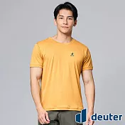 【deuter 德國】男款吸濕排汗輕薄短袖T恤DE-T2401M*- L 棕黃