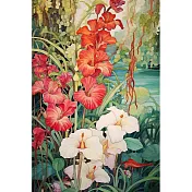 【LAVOD 線上藝廊】藝術微噴油畫 70X100CM 無框畫+實木-黑木色 植物油畫 藝術掛畫 | 書房掛畫 南島花園1