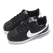 Nike 阿甘鞋 Cortez Easyon PS 中童 黑白 皮革 小朋友 易穿脫 運動鞋 DM0951-001